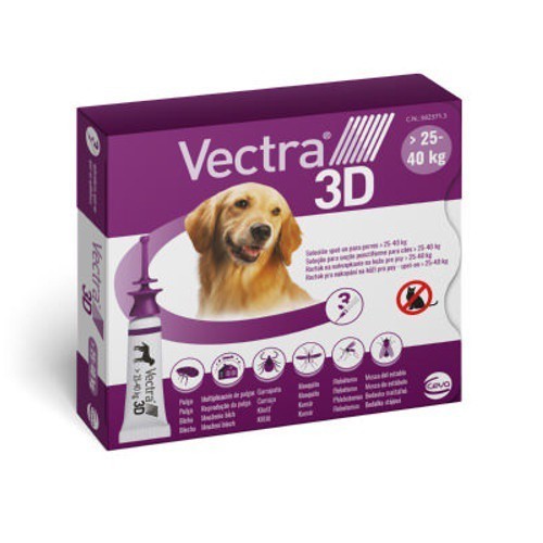 Vectra 3D antiparasitario pipetas perro