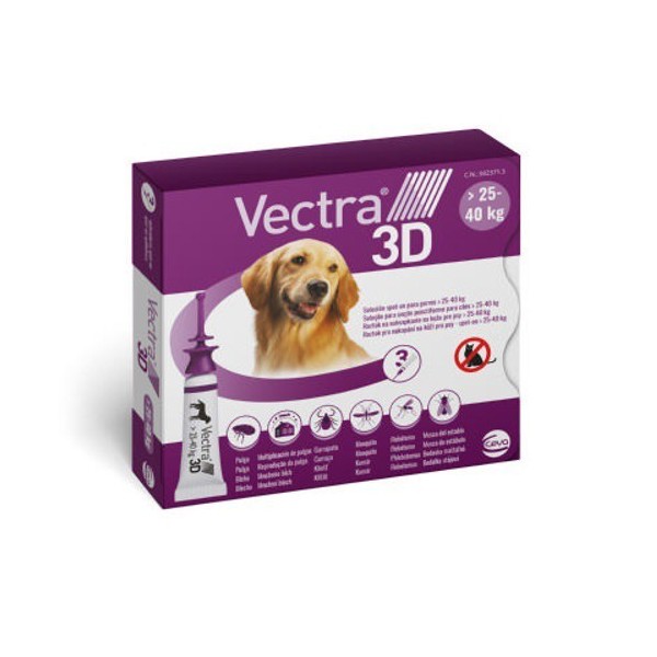 Vectra 3D antiparasitario pipetas perro
