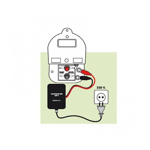 Adaptador red 220 V salida 12 V para pastor impacto 12 V