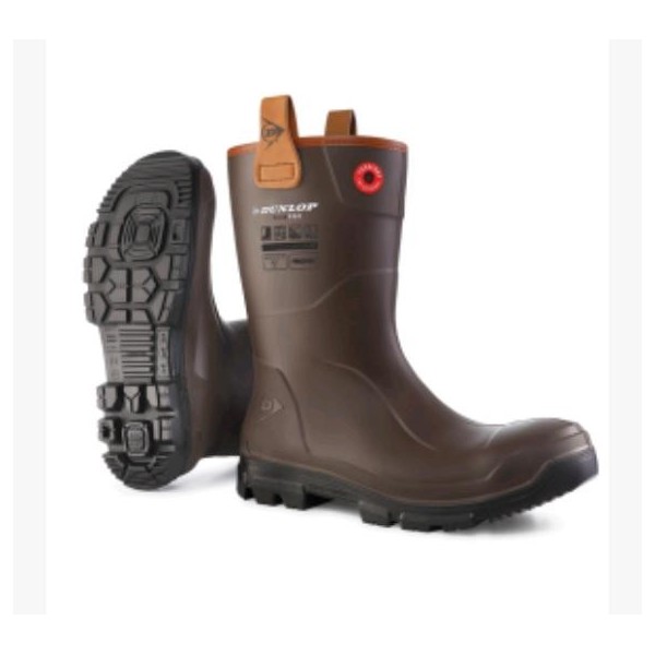 Bota de agua RigPRO dunlop marrón M/caña