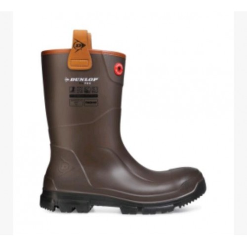 Bota de agua RigPRO dunlop marrón M/caña