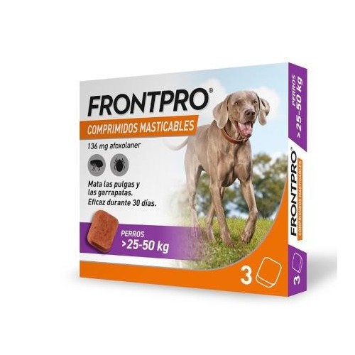 FRONTPRO comprimidos masticables antiparasitario para perros
