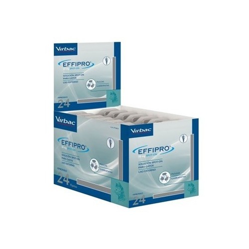 Pipetas antiparasitarias EFFIPRO  50 mg para gatos (4 unidades)