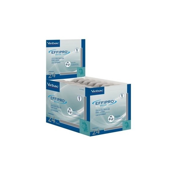 Pipetas antiparasitarias EFFIPRO  50 mg para gatos (4 unidades)