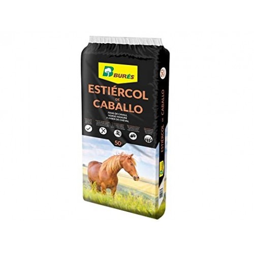 Abono ecológico BURÉS estiércol caballos 50 litros