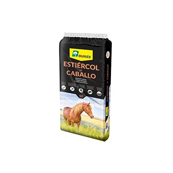 Abono ecológico BURÉS estiércol caballos 50 litros