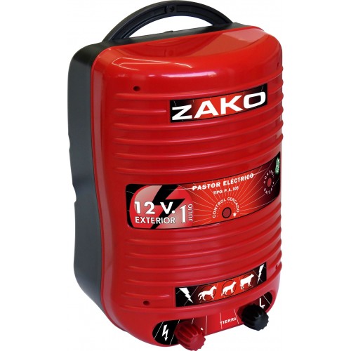 Pastor eléctrico Zerko-Recargable con batería 12 V y cargador