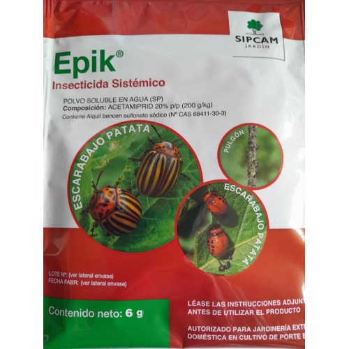 Insecticida sistémico EPICK 20 SG - 6 gr ¡¡¡ ÚLTIMAS UNIDADES !!!