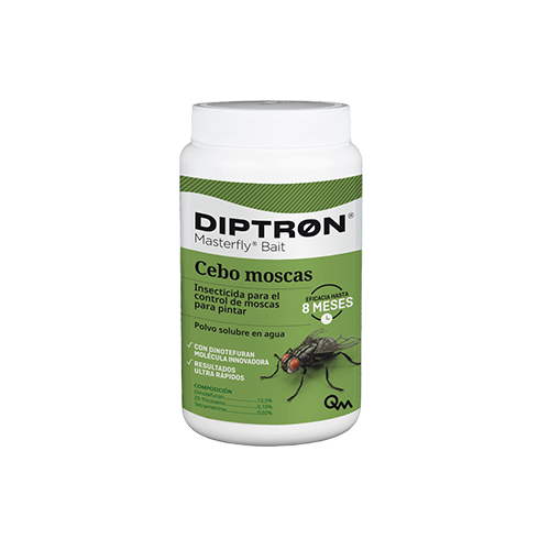 Insecticida  antimoscas  " NUEVO"  DIPTRON MASTERFLY BAIT  eficacia hasta 8 meses