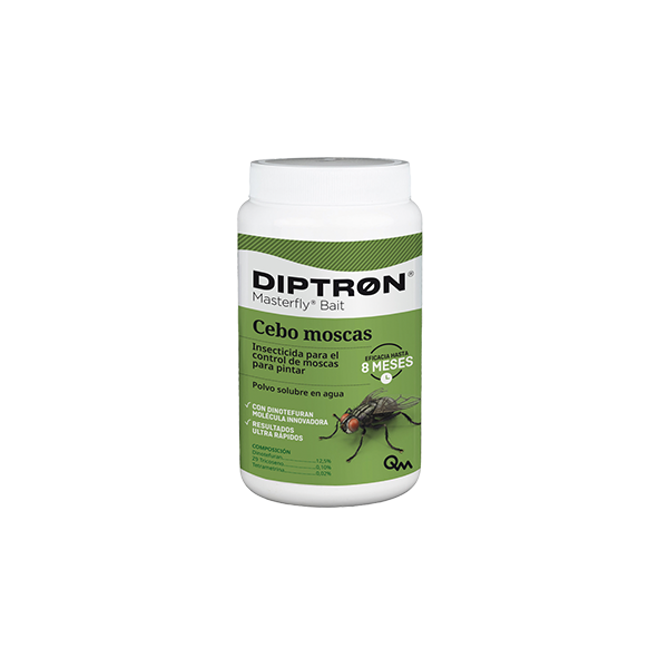 Insecticida  antimoscas  " NUEVO"  DIPTRON MASTERFLY BAIT  eficacia hasta 8 meses