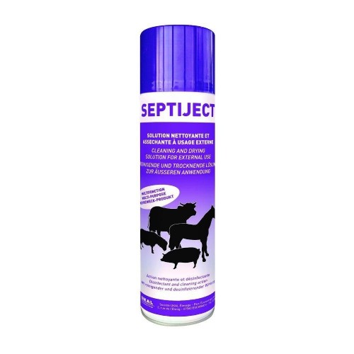 Spray para la higiene y el cuidado de los animales SEPTIJECT