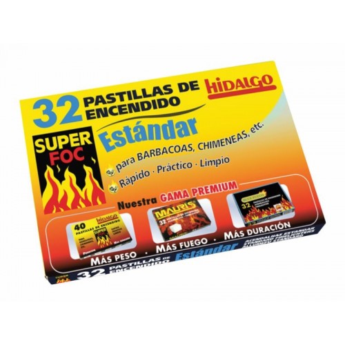 Pastillas de encendido de la marca Fuegonet