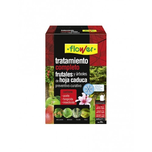 Tratamiento completo de árboles frutales insecticida + fungicida + aceite mineral