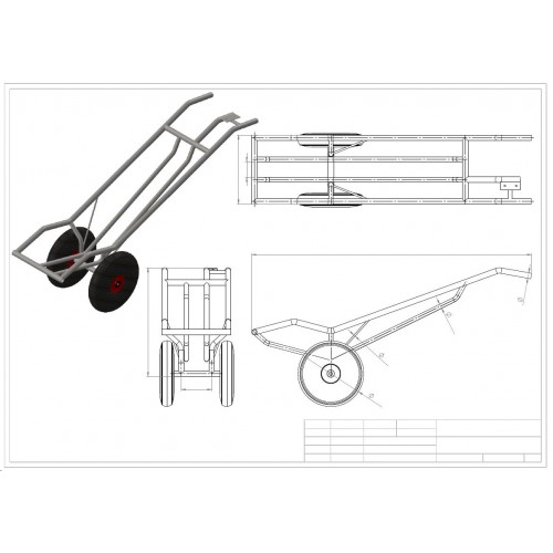 Carretilla para transportar cadaveres de animales muertos cerdos ,terneros ... de 2 ruedas ¡¡¡ ENVIO INCLUIDO !!!