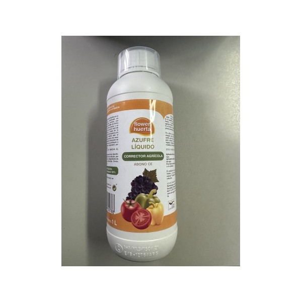 Azufre Líquido Flower 1L | Fungicida y Acaricida para Huerto y Jardín