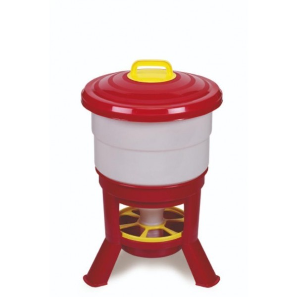 Comedero tolva para aves IMPERIAL con patas 40L