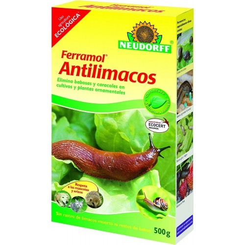 PACK de 4 Antilimacos FERRAMOL NEUDORFF 500 gr + 5 Antilimacos LIMASQUIN METACAMP 500 gr