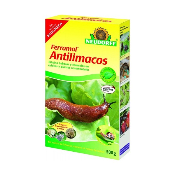 PACK de 4 Antilimacos FERRAMOL NEUDORFF 500 gr + 5 Antilimacos LIMASQUIN METACAMP 500 gr