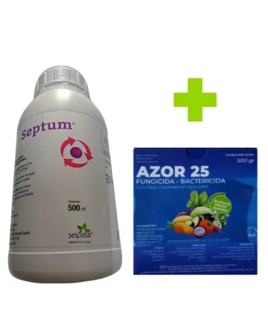 Fungicida Natural Ecológico Septum 1 l + Fungicida Bactericida Azor