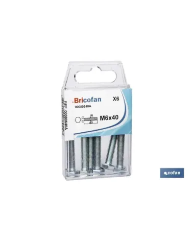BL 6 UDS. DIN-933 M-6X40 Z