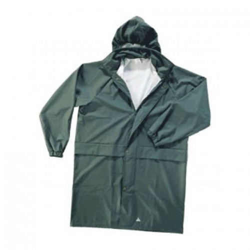 Impermeable largo, color verde. Tallas m,l,xl,xll.