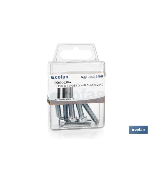 BLÍSTER DE 25 UDS. DIN-84 M-3X20 ZINC VENTA UNITARIA