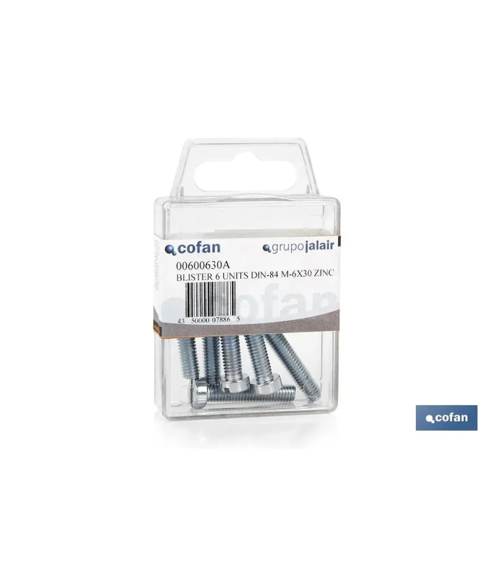 BLÍSTER DE 14 UDS. DIN-84 M-4X20 ZINC VENTA UNITARIA