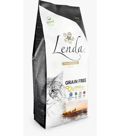 Pienso gatos LENDA farm poultry GRAIN FREE 7 kg