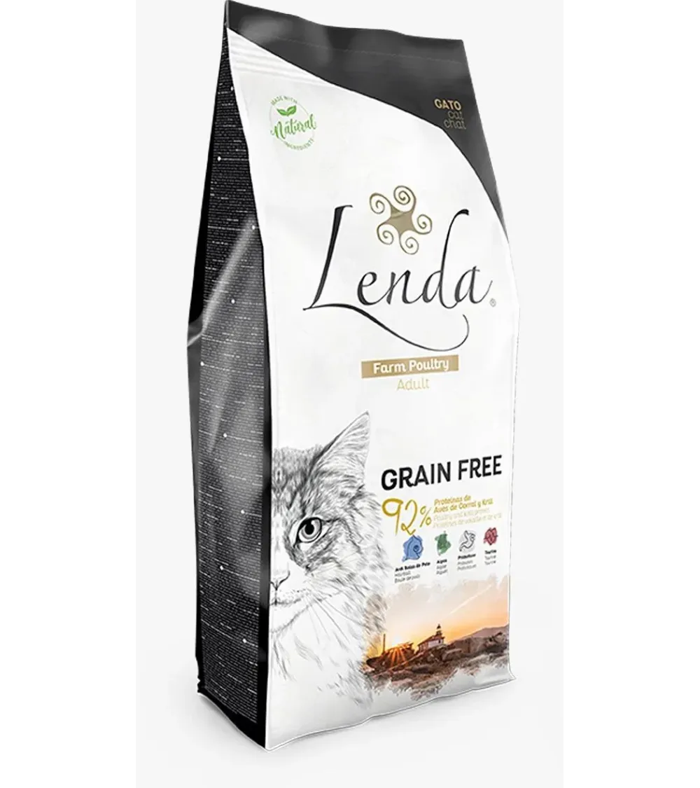 Pienso gatos LENDA farm poultry GRAIN FREE 7 kg