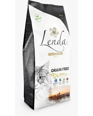 Pienso gatos LENDA farm poultry GRAIN FREE 7 kg