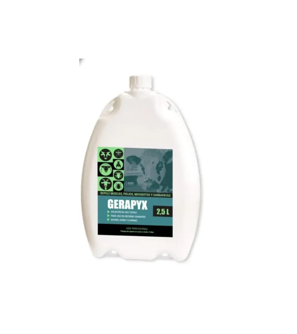 Repelente moscas ,mosquitos ,piojos y garrapatas GERAPYX 2.5 litros ¡¡¡ PORTES GRATIS !!!