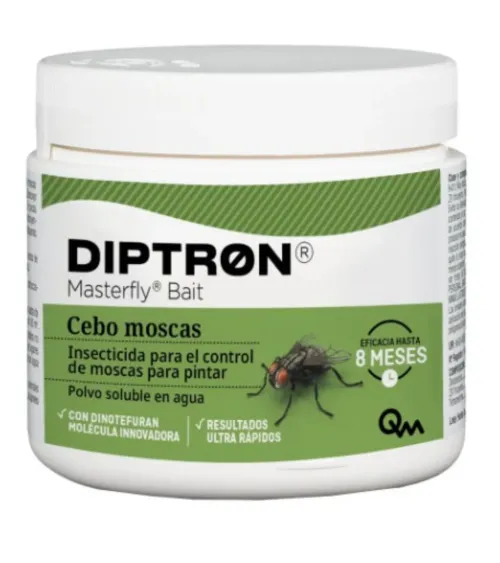 Insecticida  antimoscas  "NUEVO"  DIPTRON MASTERFLY BAIT eficacia hasta 8 meses 125 g ¡¡¡ SUPER OFERTA !!!