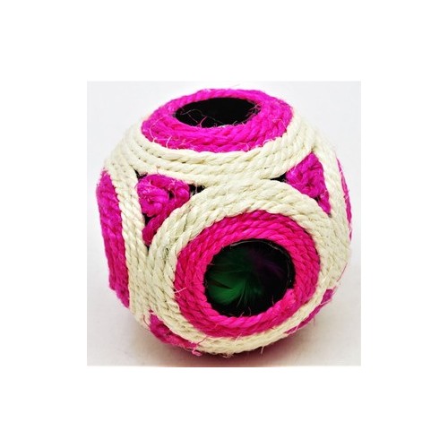 Juguete para gatos con sonajero pelota de sisal