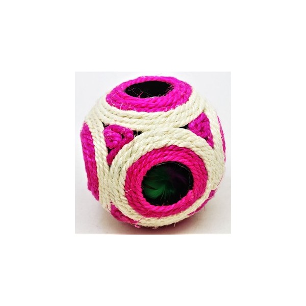 Juguete para gatos con sonajero pelota de sisal