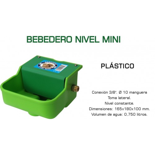 Bebedero nivel MINI plástico para perros