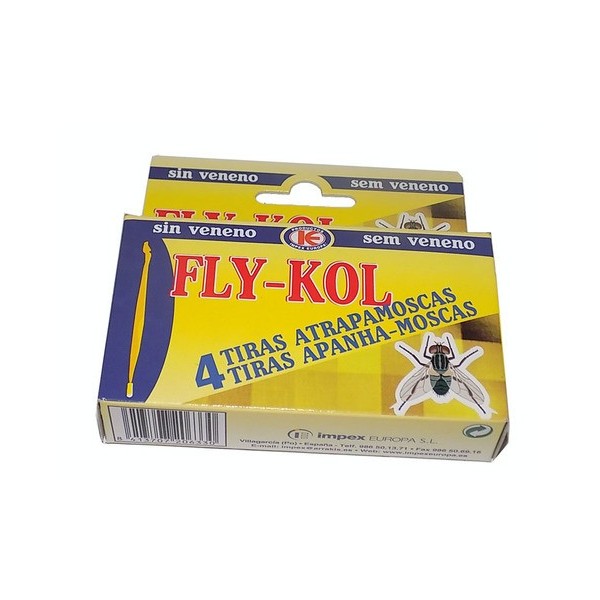 Atrapamoscas sin veneno FLY-KOLL 4 tiras
