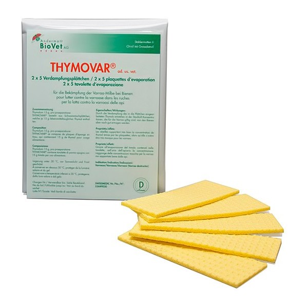 Tratamiento varroa THYMOVAR ¡¡¡ ÚLTIMAS UNIDADES !!!