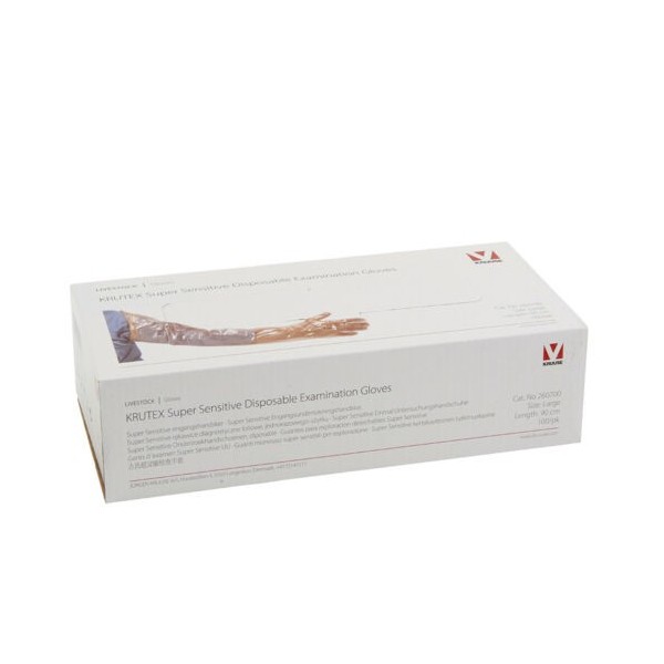 Guantes KRUTEX para examen rectal o inseminación