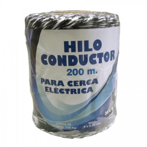 Hilo conductor para cerca eléctrica 200 metros y 9 hilos INOX