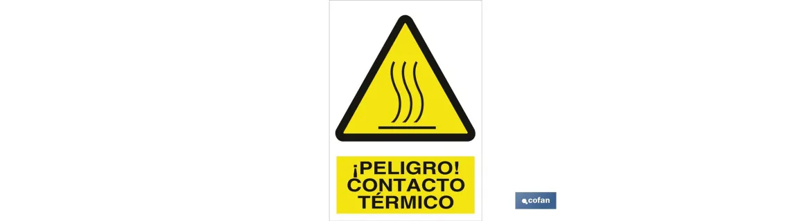 ¡Peligro! contacto térmico