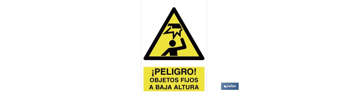 ¡Peligro! objetos fijos a baja altura