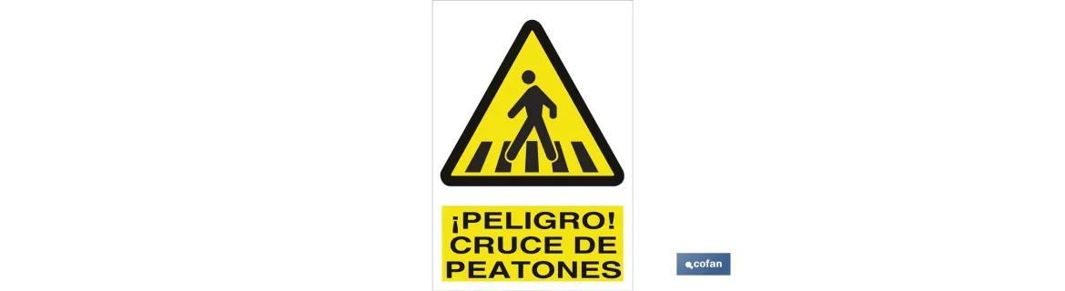 Peligro cruce de peatones