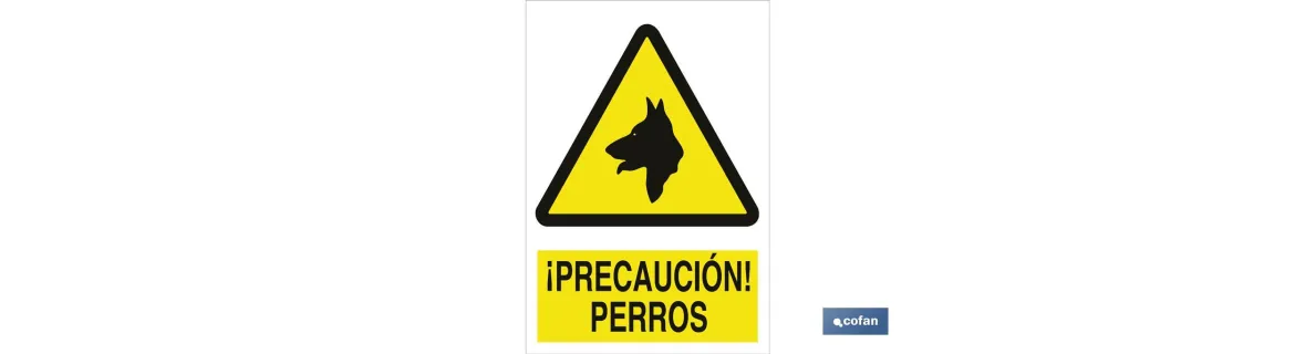 ¡Precaución! perros