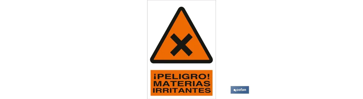 ¡Peligro! materias irritantes