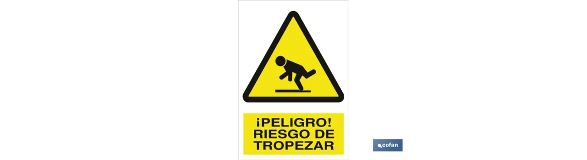 ¡Peligro! riesgo de tropezar