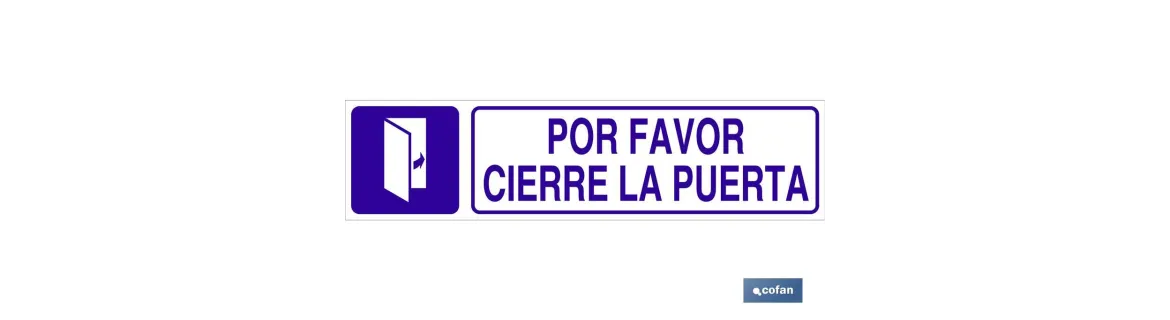 Por favor, cierre la puerta