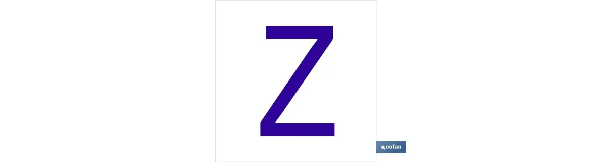 Z Letra en glasspack
