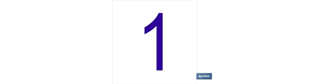 1 Número en glasspack