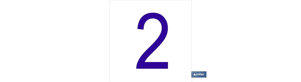 2 Número en glasspack