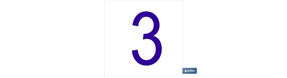 3 Número en glasspack
